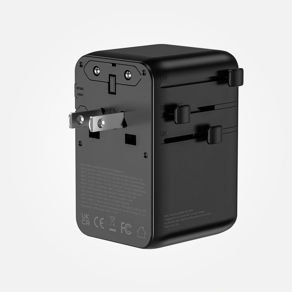 Cargador Universal viajero de 70W GaN con carga rápida - Wiwu