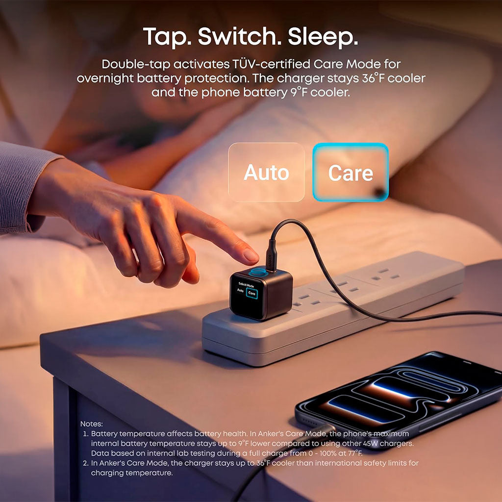 Cargador con pantalla inteligente USB-C de 45W GaN - Anker