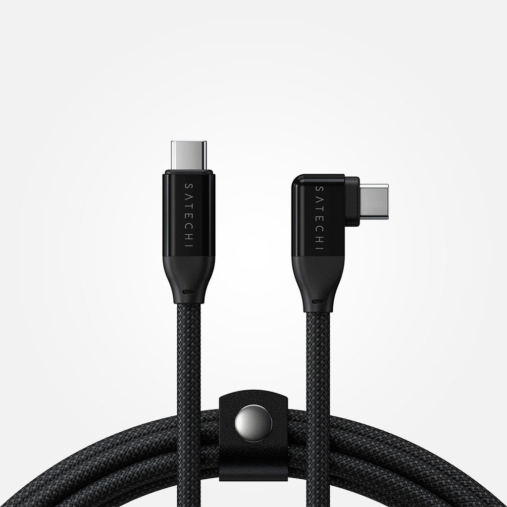 Cable de datos y carga USB-C a USB-C ángulo recto, 1mt - Satechi