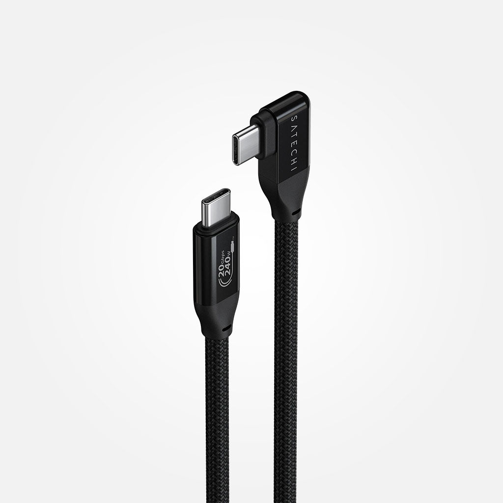 Cable de datos y carga USB-C a USB-C ángulo recto, 1mt - Satechi