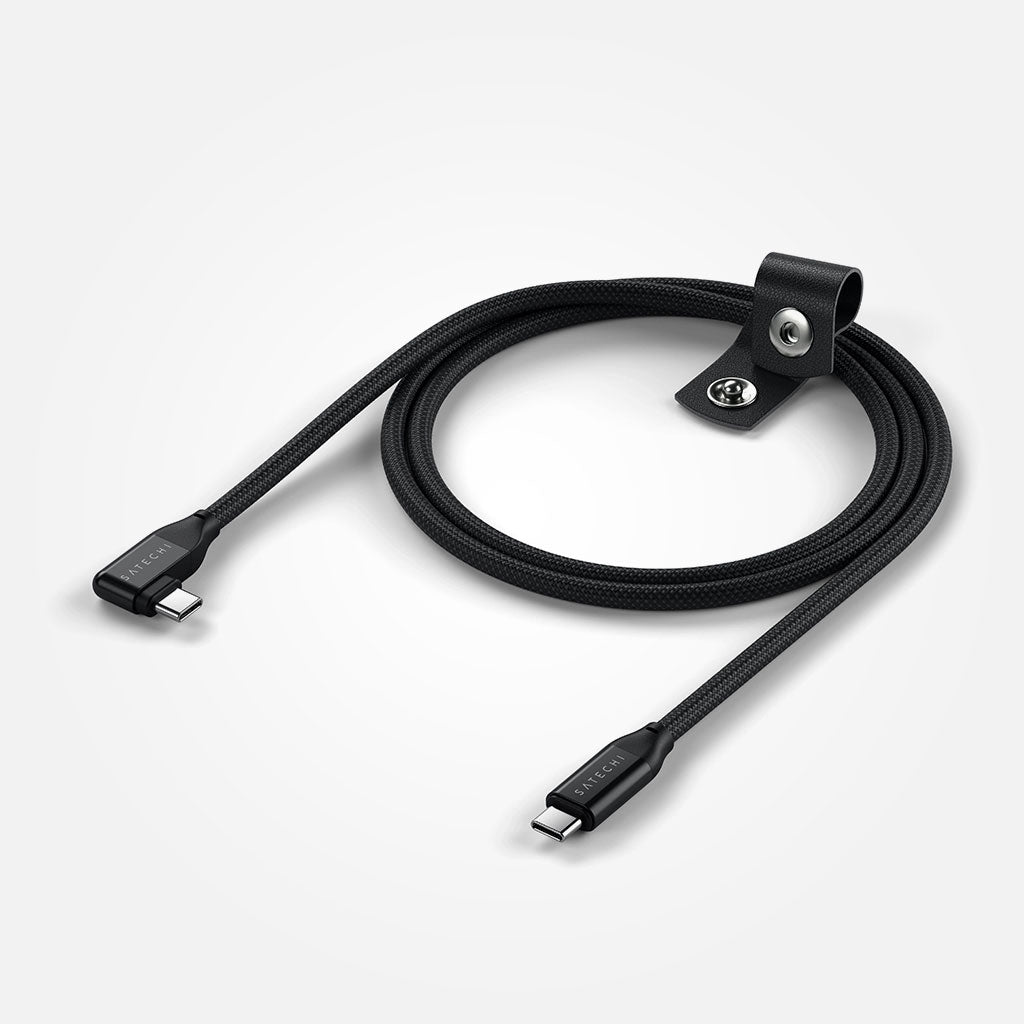 Cable de datos y carga USB-C a USB-C ángulo recto, 1mt - Satechi