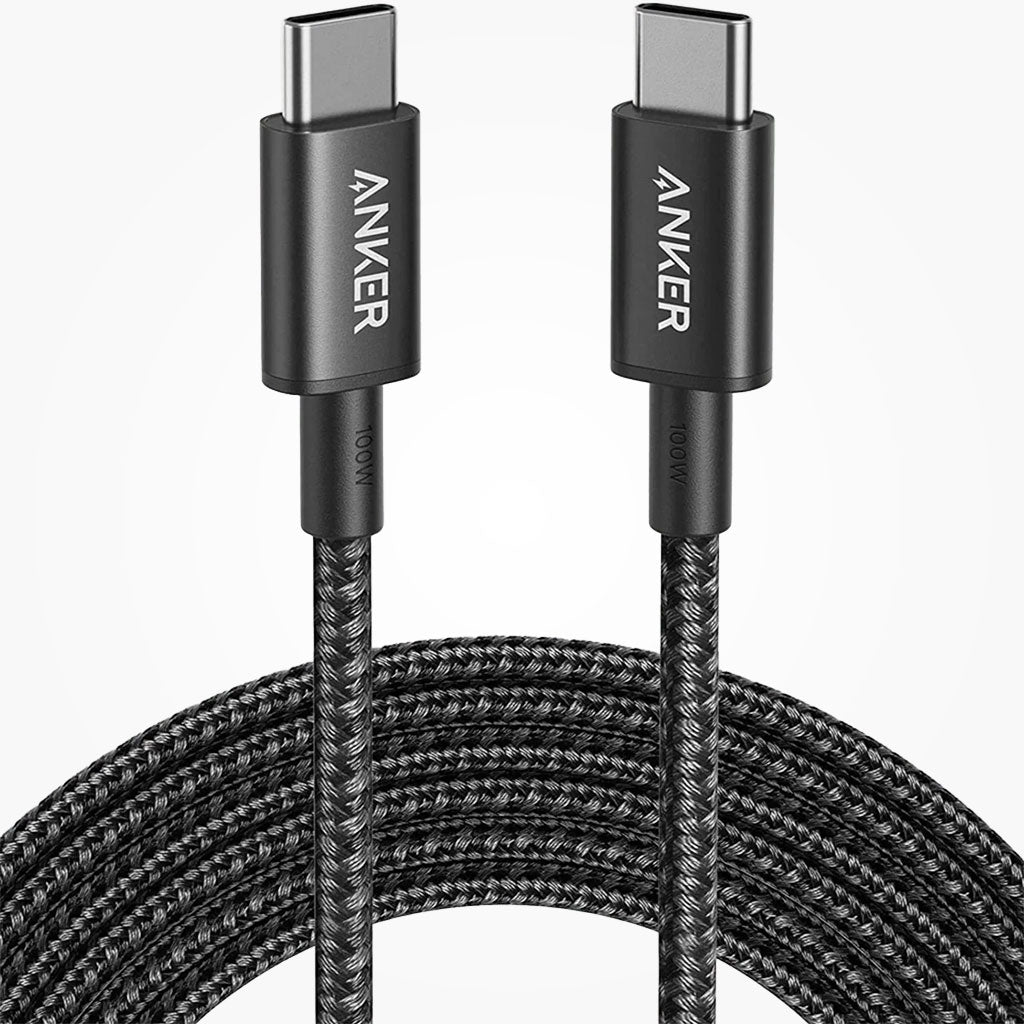 Cable de Nylon USB-C a USB-C 100W de 3MT