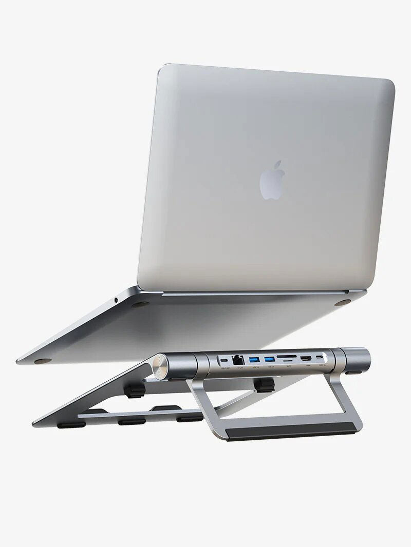 Estación De Acoplamiento 8 en 1 con stand para MacBook o Laptop - Cabletime