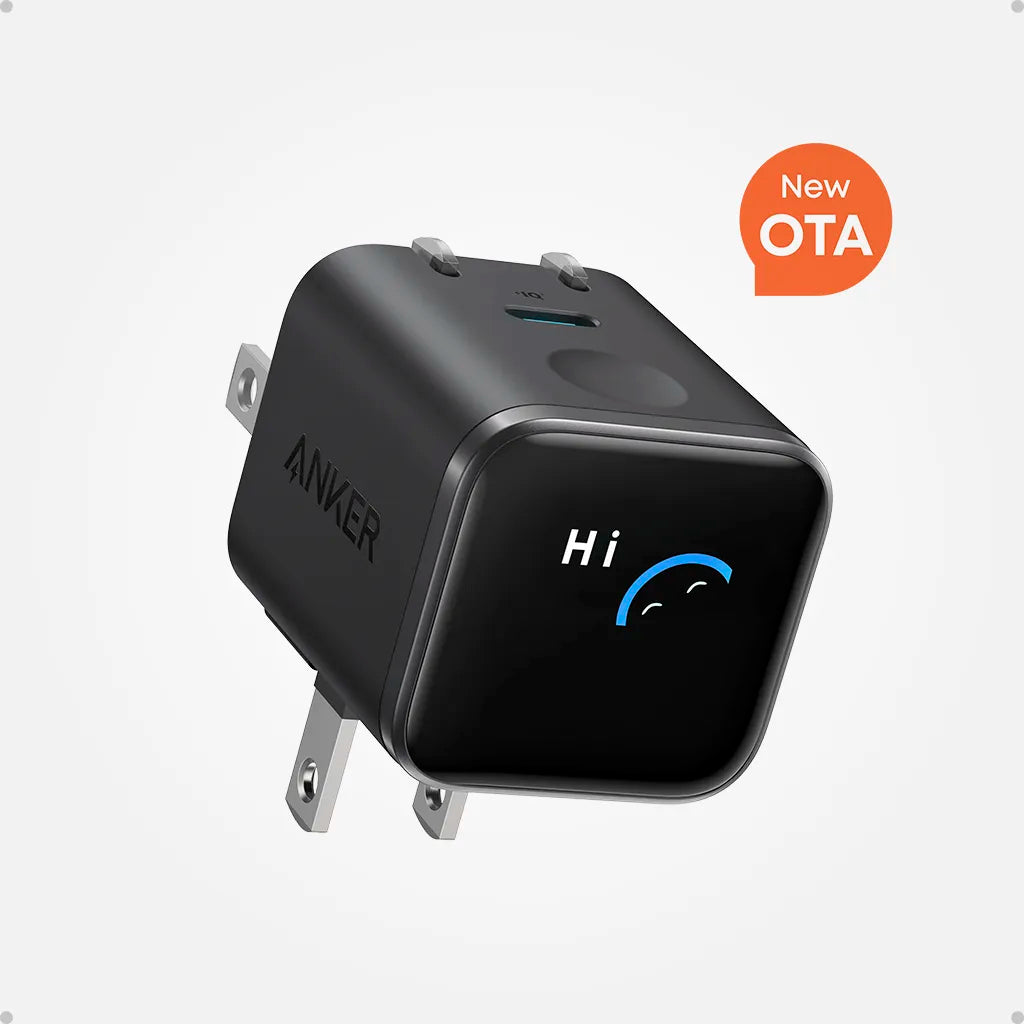 Cargador Anker Nano OTA de 45W con pantalla inteligente, 180°