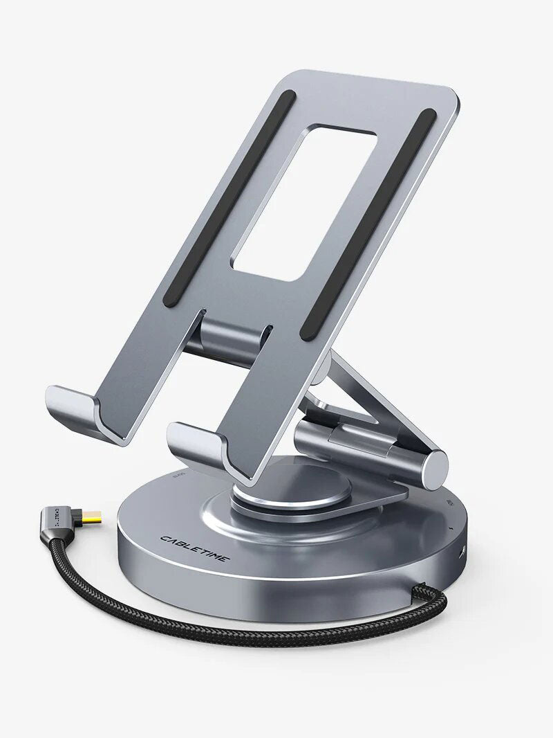 Hub USB-C & Stand 8 en 1 de aluminio para iPad Pro - Cabletime