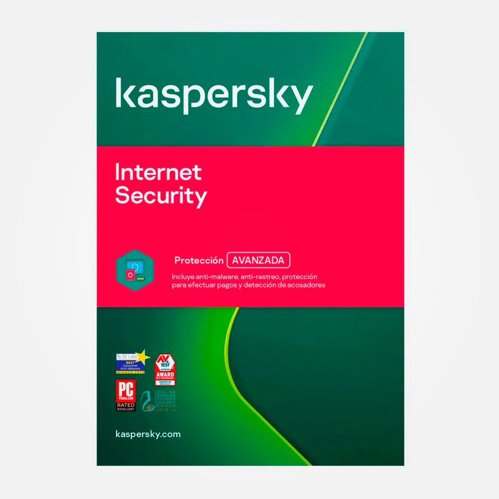 Antivirus Kaspersky Internet Security 1 PC, Licencia por 1 Año, Blister
