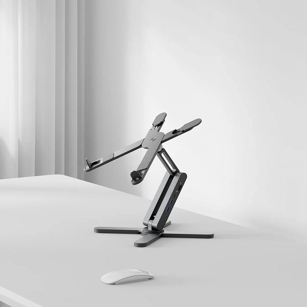 Kuxiu X53 mini - Soporte ergonómico para laptop con Hub 8 en 1 integrado