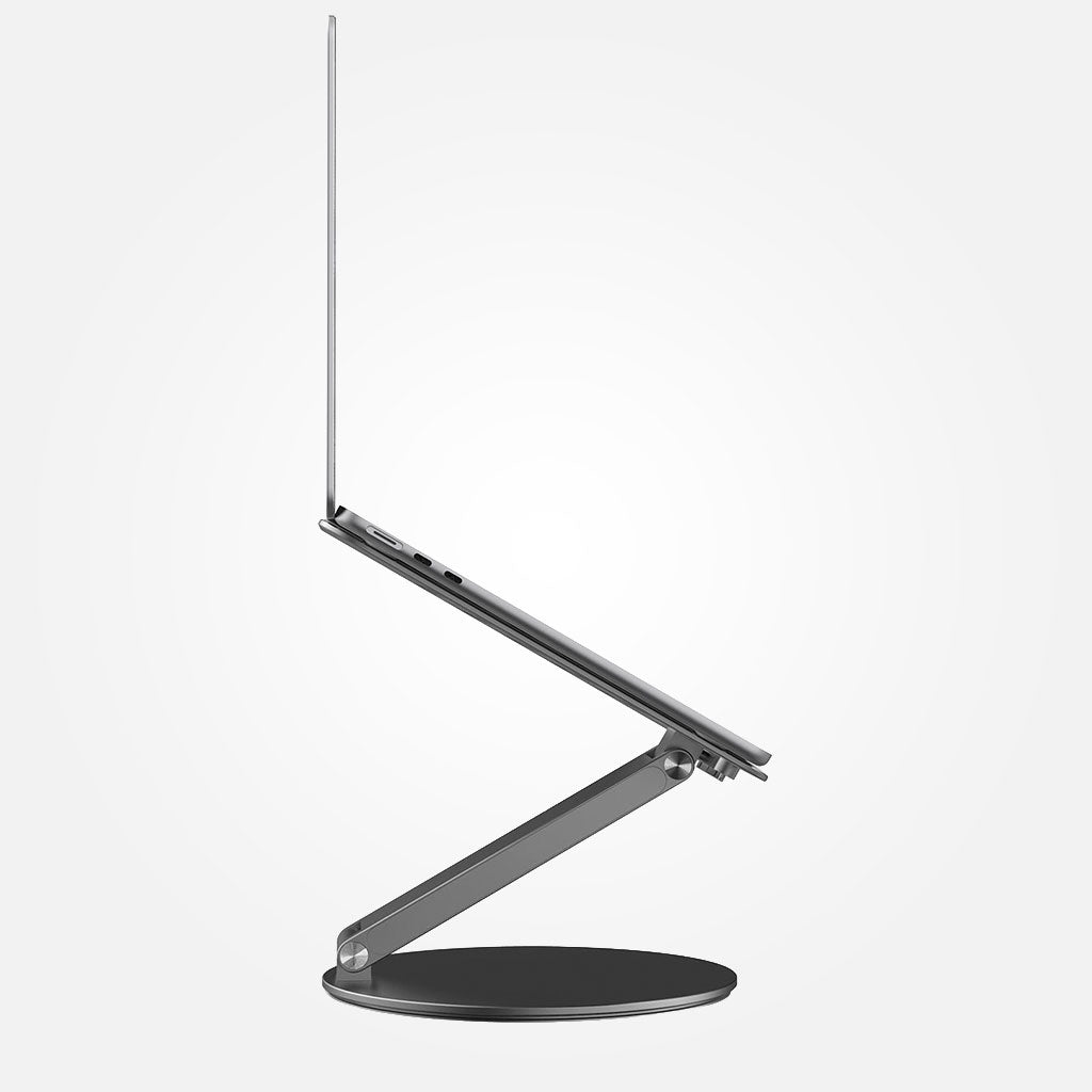 Kuxiu X53 - Stand ergonómico para laptop con Hub 8 en 1 integrado con base giratoria 360°