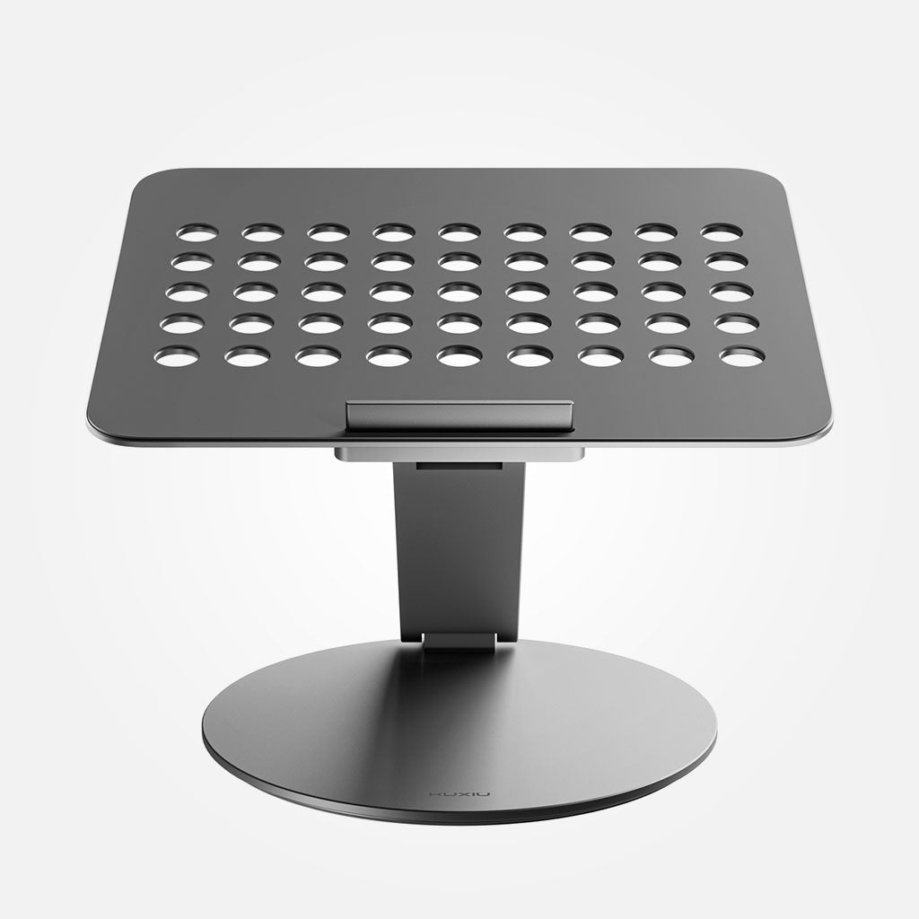 Kuxiu X53 - Stand ergonómico para laptop con Hub 8 en 1 integrado con base giratoria 360°