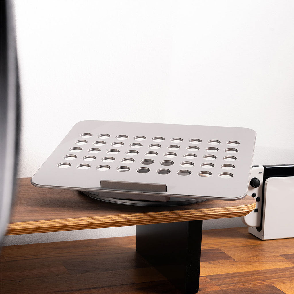 Kuxiu X53 - Stand ergonómico para laptop con Hub 8 en 1 integrado con base giratoria 360°
