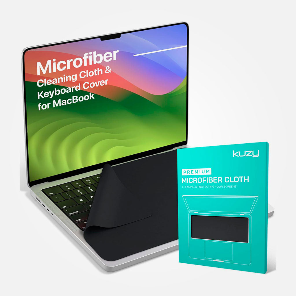 Ghostblanket Kuzy - Paño de limpieza de microfibra premium MacBook 13" & 14" | 15" & 16" - 1 Pack