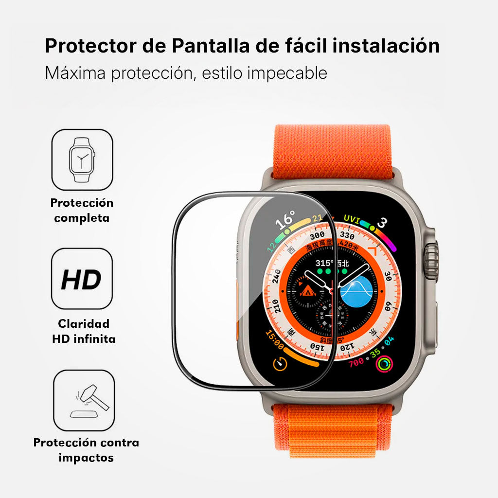 Protector de Pantalla de vidrio para Apple Watch Ultra 3 / 2 / 1