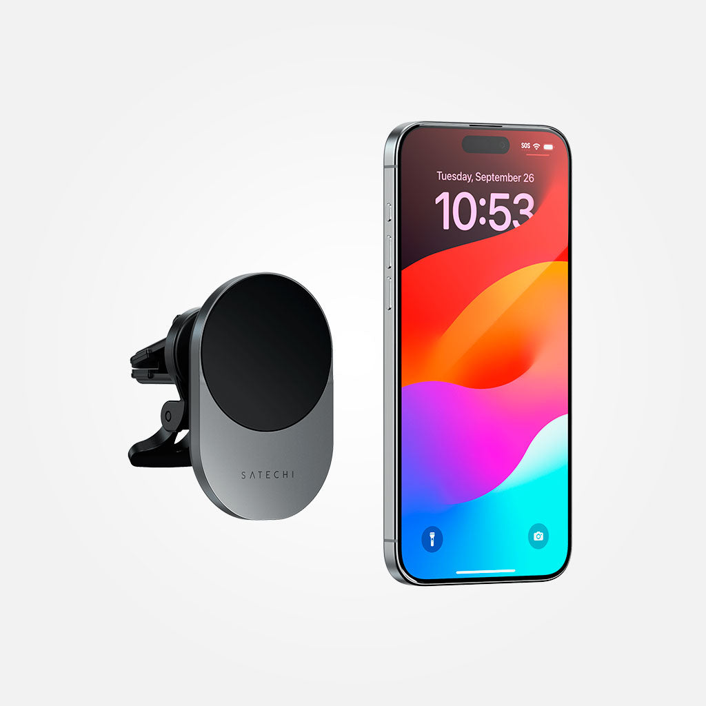Cargador inalámbrico de 15w para carro Qi2 - Satechi