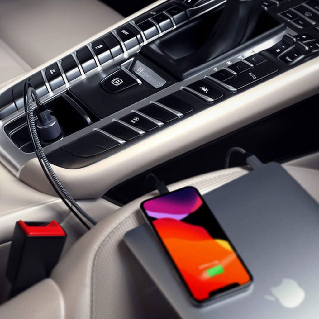 Adaptador de carga para auto de 72W USB-C y USB-A - Satechi