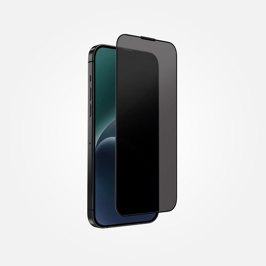 Uniq - Protector de Pantalla vidrio Anti-espía Optix iPhone 15 Pro / 15 Pro Max