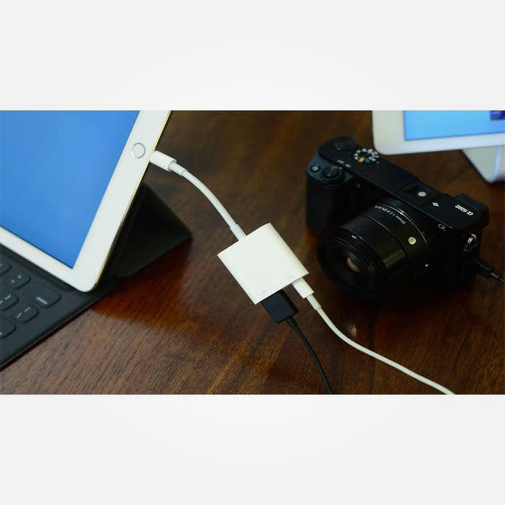 Adaptador Lightning a USB-A y Lightning para cámaras - Apple