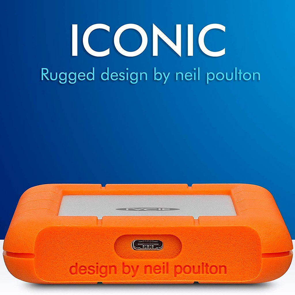 LaCie - Disco Duro Externo 2TB Rugged USB-C