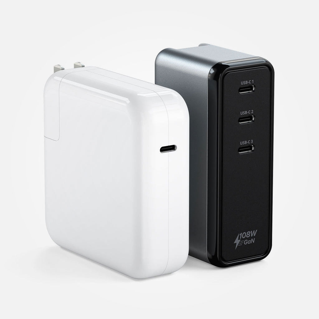 Cargador GaN de pared de 3 puertos USB-C de 108W - Satechi