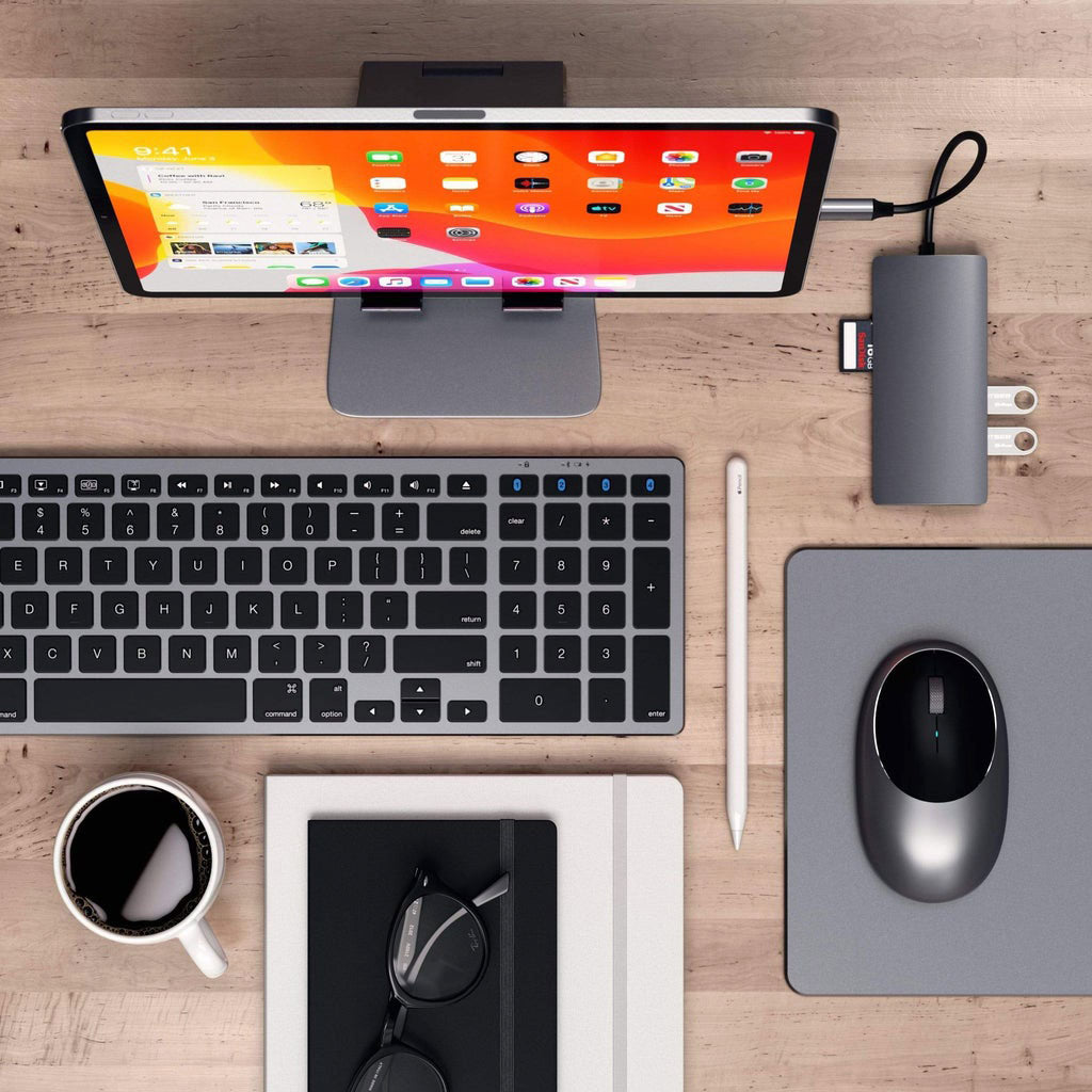 Adaptador Satechi Multipuerto Tipo-C 4K Ethernet V2 - Gris Espacial