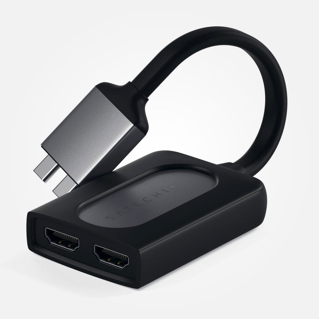 Adaptador USB-C HDMI dual 4k - Space Gray