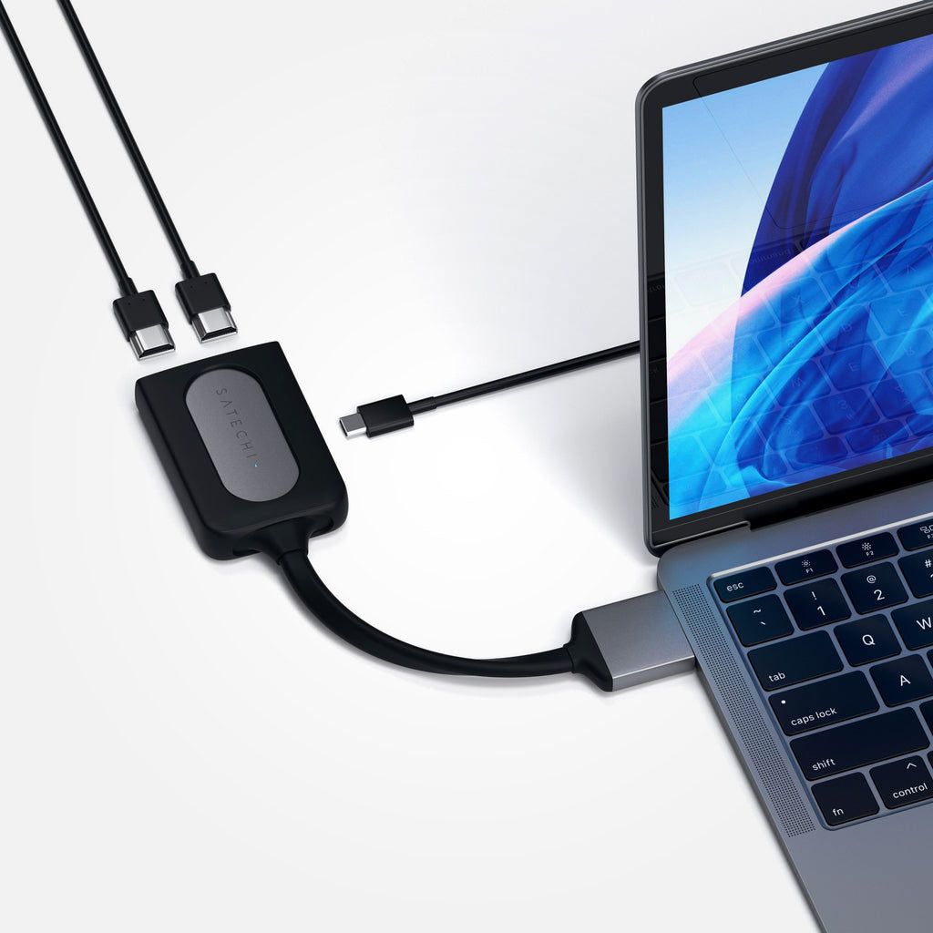 Adaptador USB-C HDMI dual 4k - Space Gray