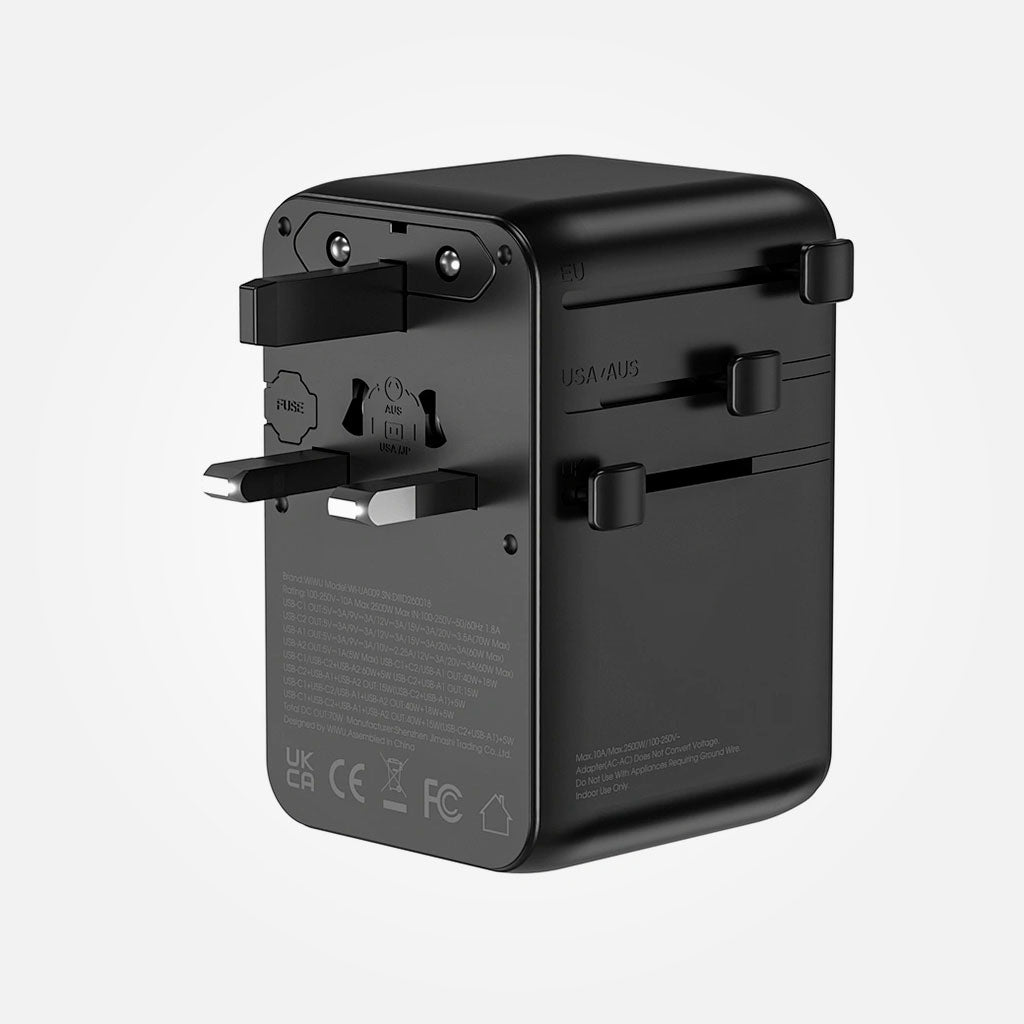 Cargador Universal viajero de 70W GaN con carga rápida - Wiwu