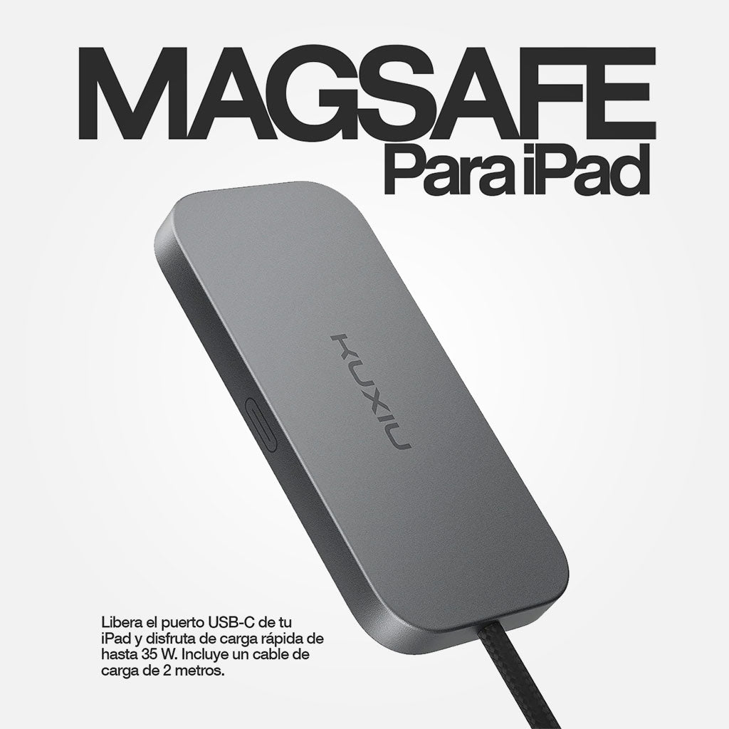 Cargador inalámbrico magnético KU XIU de 35w para iPad Pro 11 y Pro 13 M4
