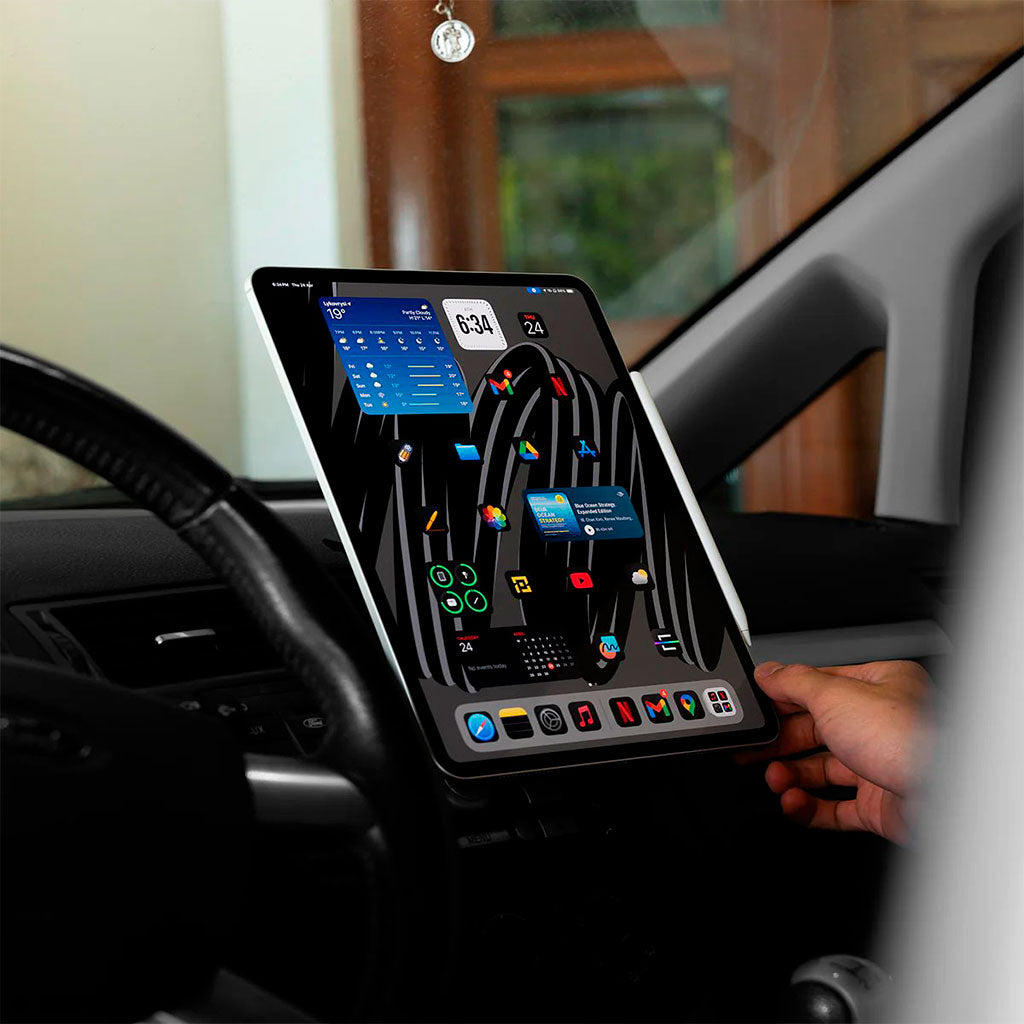 KUXIU - Soporte magnético inalámbrico para asiento trasero de carro - iPad Pro 13"-M4 (2024)