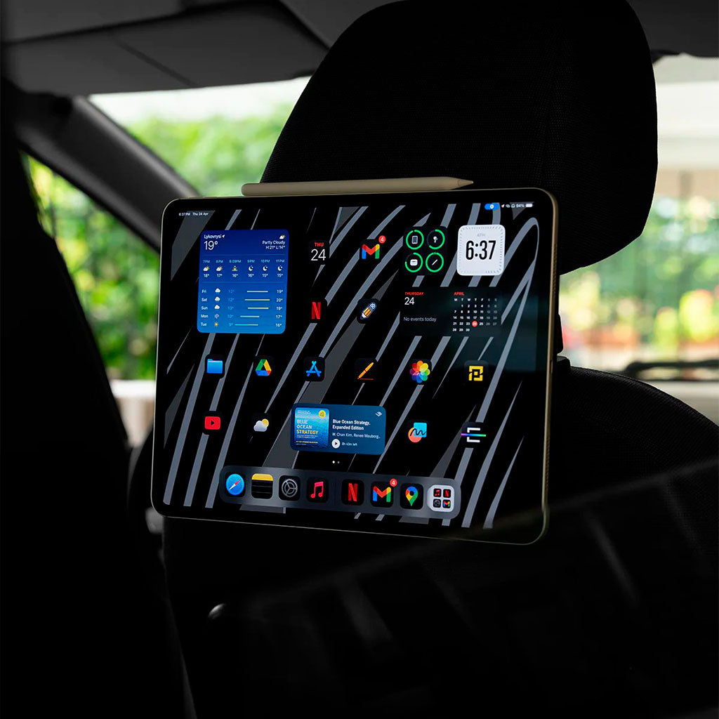 KUXIU - Soporte magnético inalámbrico para asiento trasero de carro - iPad Pro 12.9"/ iPad Air 13"- M2/M3