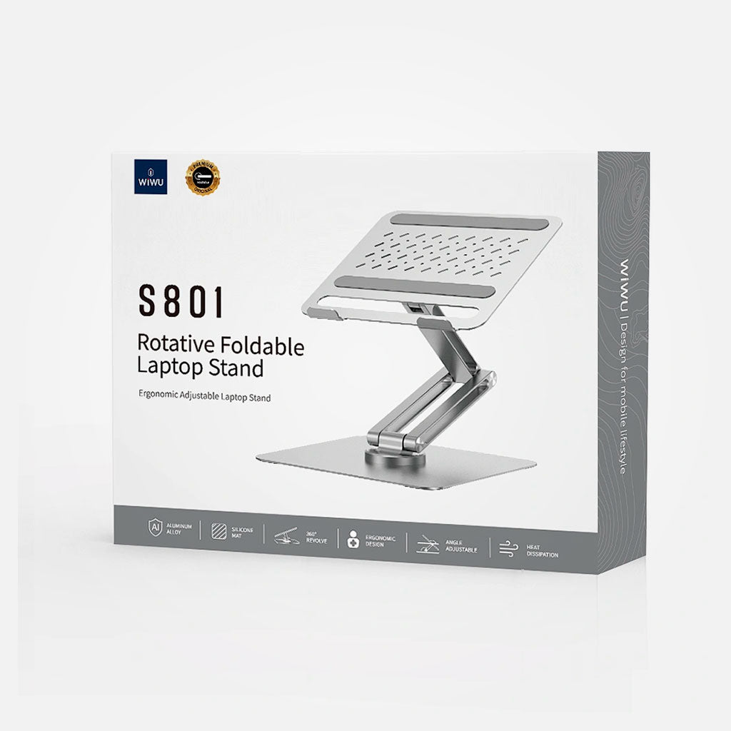 Stand ergonómico con rotación 360 para portátil - S801 - Wiwu
