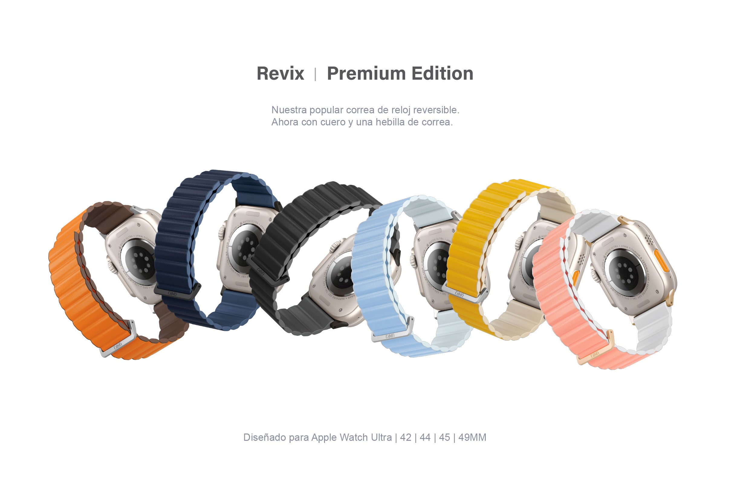 Uniq Revix Premium Edition reversible para Apple Watch 49/45/44/42MM