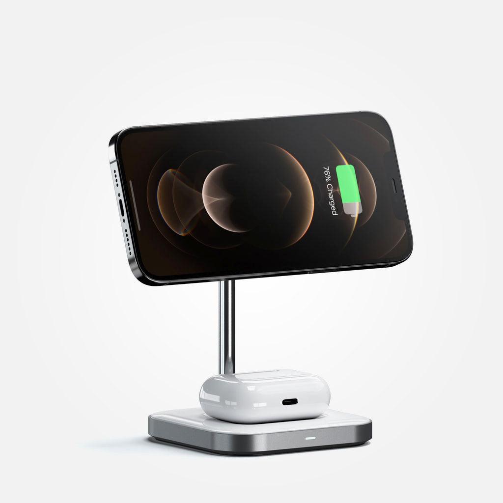 Aluminum 2 in 1 Magnetic Wireless Stand - Satechi
